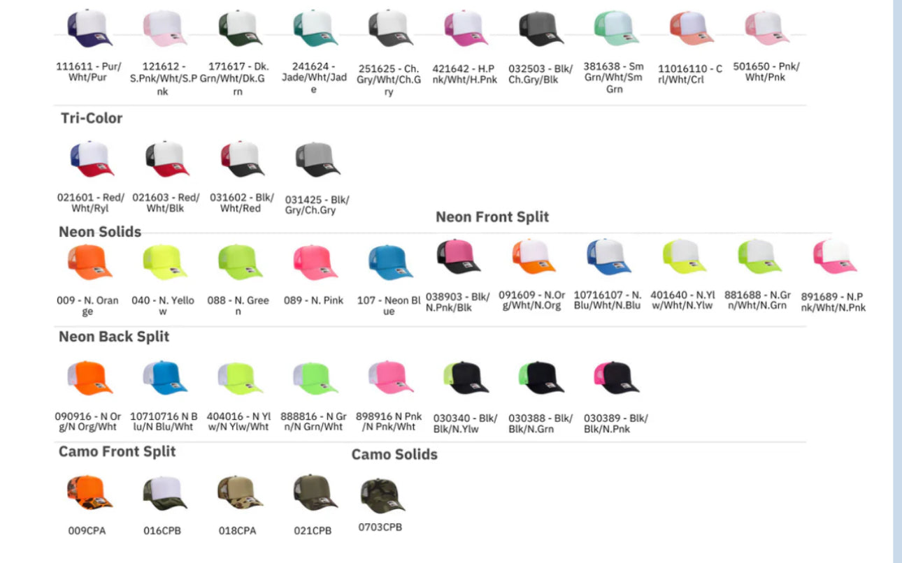 Mason Lake embroidered trucker hat (choose your color)
