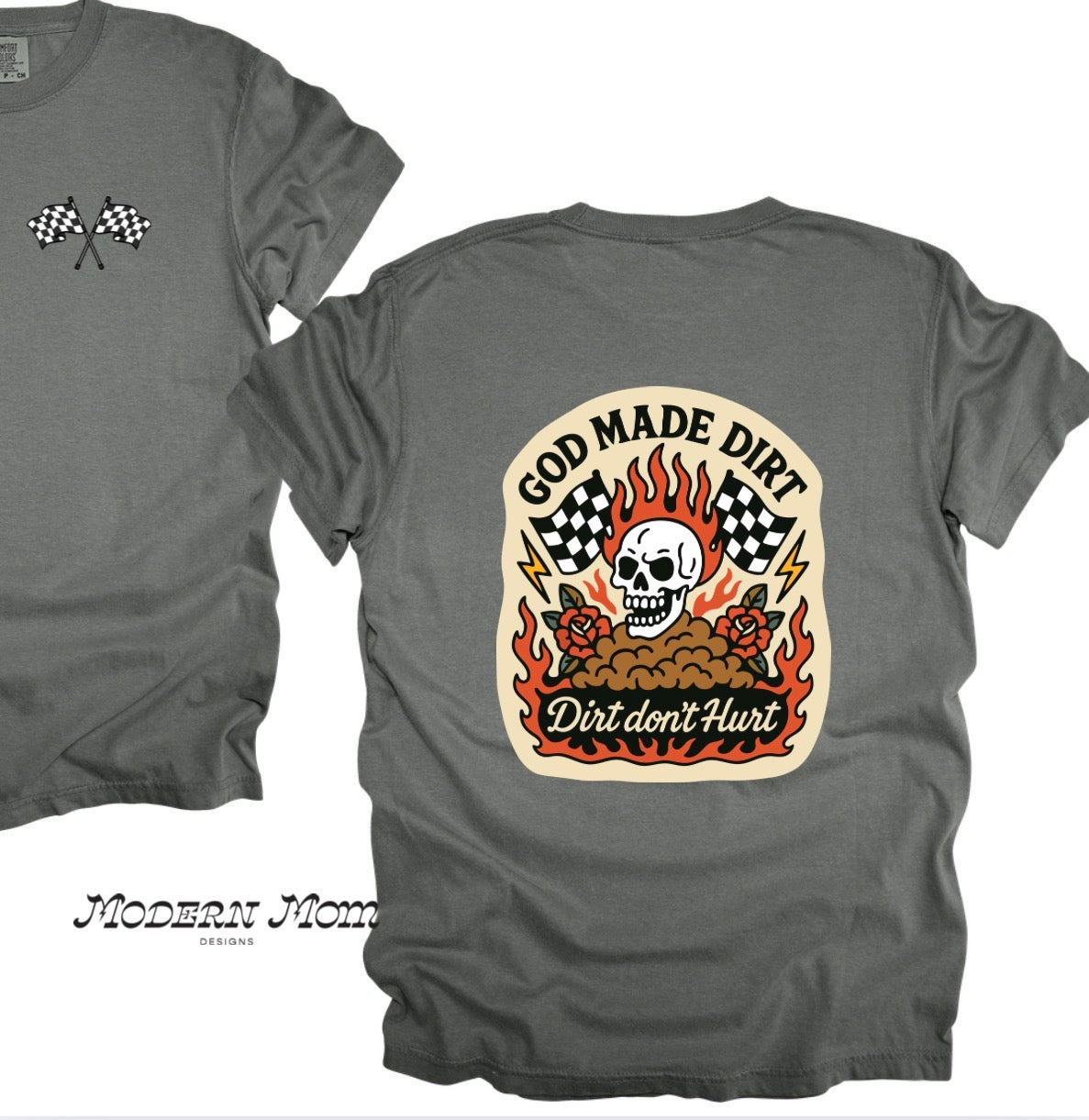 God made dirt and dirt don’t hurt skelly tee