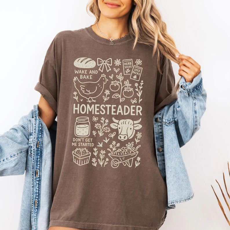 Homesteader (tee shirt, crewneck or hoodie)