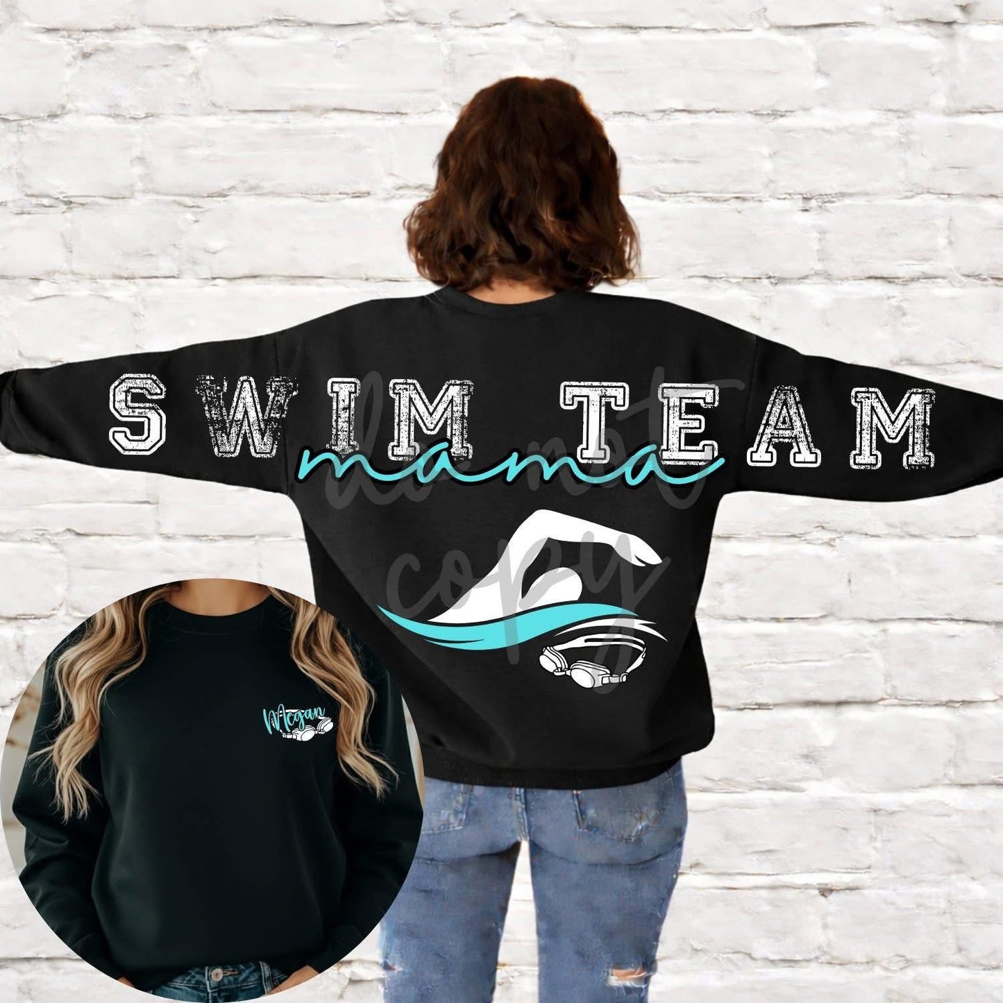 Swim team Crewneck (please allow 10 business days)