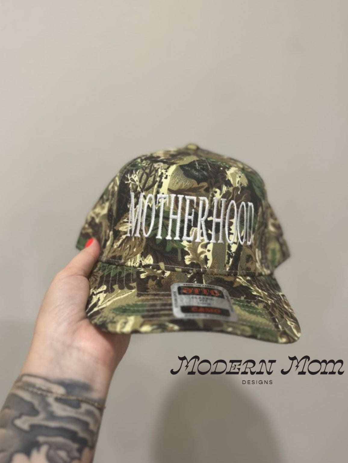 Motherhood Camo trucker