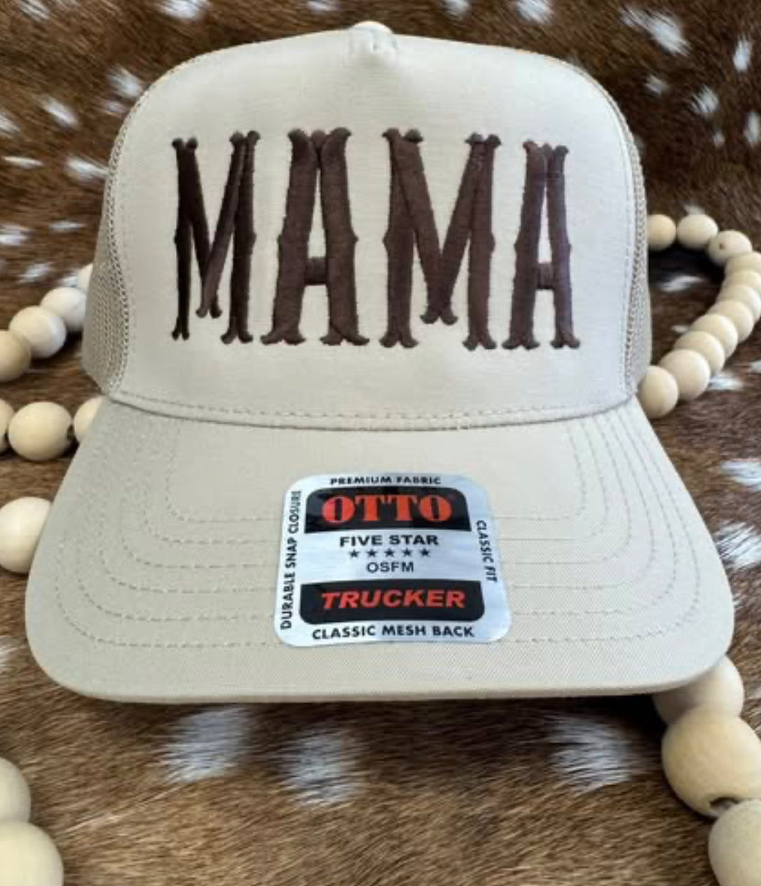 MAMA western trucker EMBROIDERY