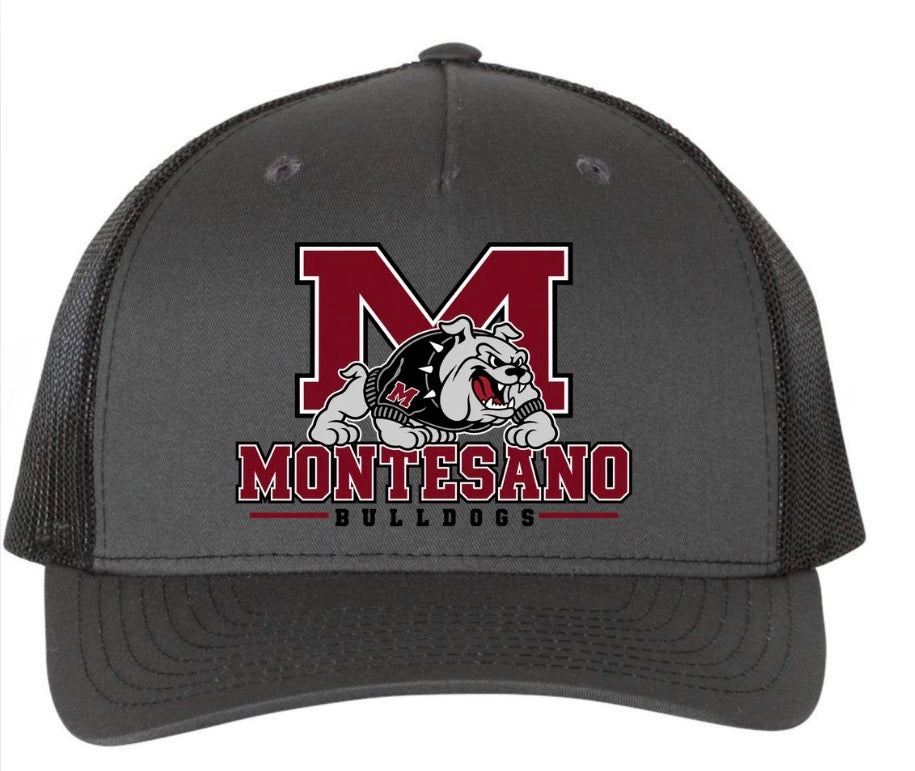 Montesano Bulldogs charcoal/black RICHARDSON five panel hat