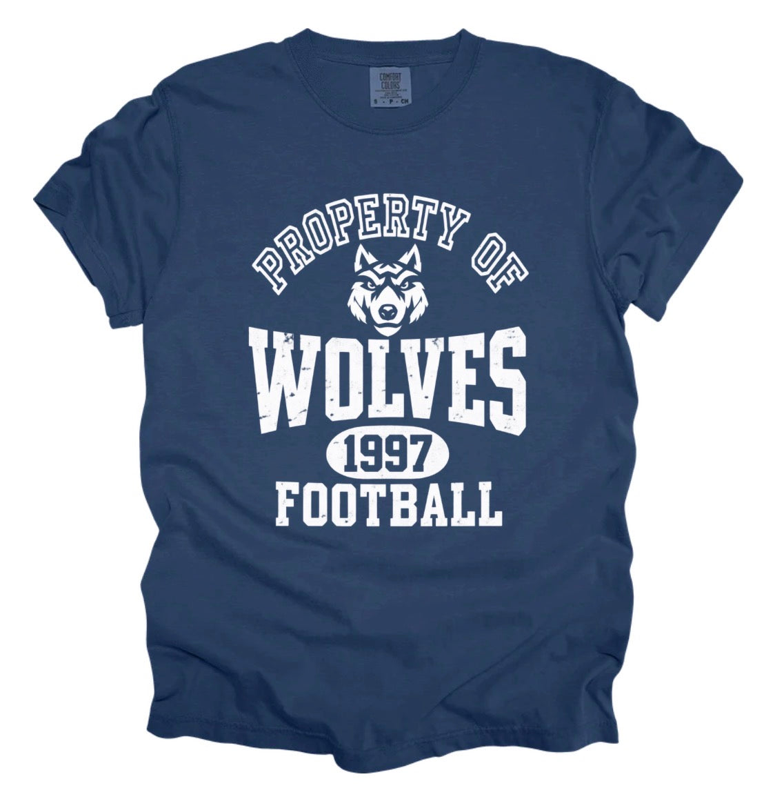 Property of Wolves football Black Hills Wolves tee shirt (adult)
