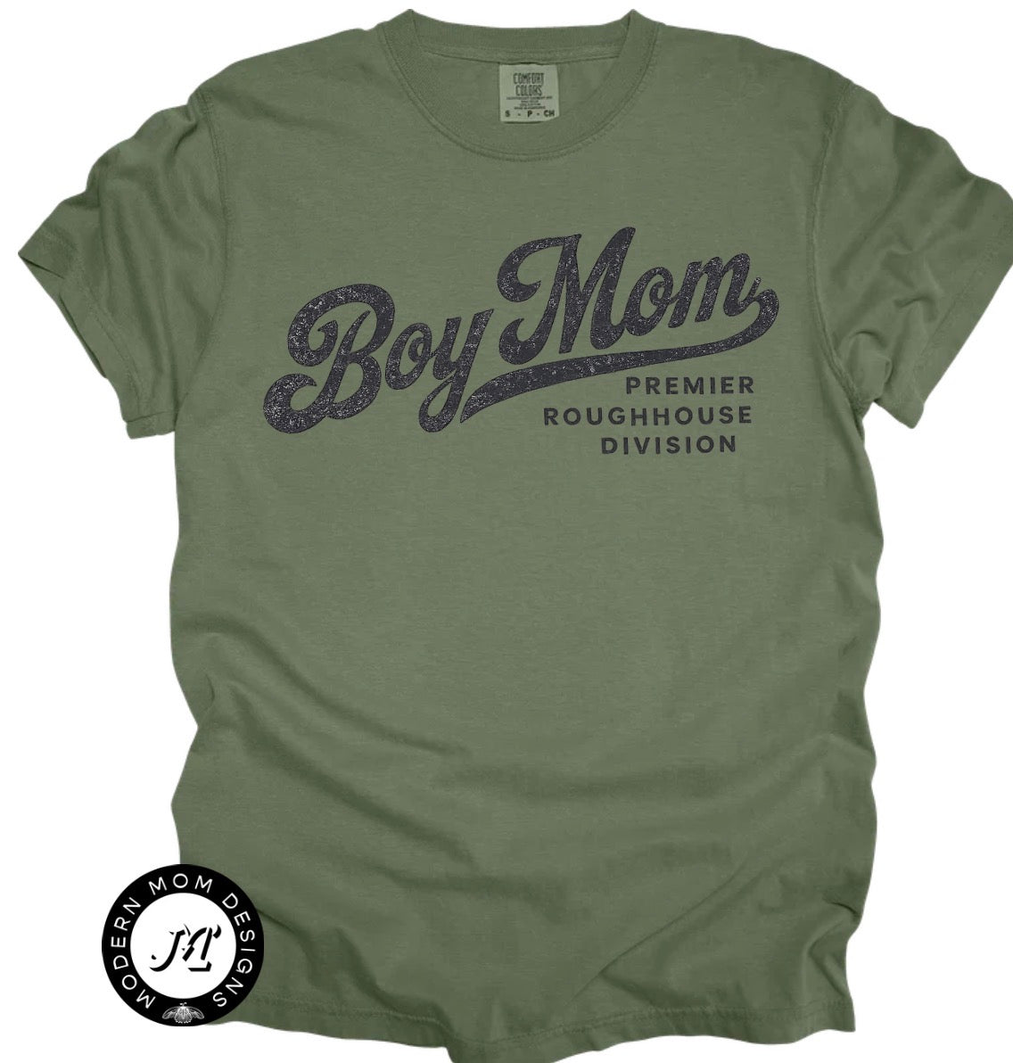 Boy mom (tee, crewneck or hoodie)