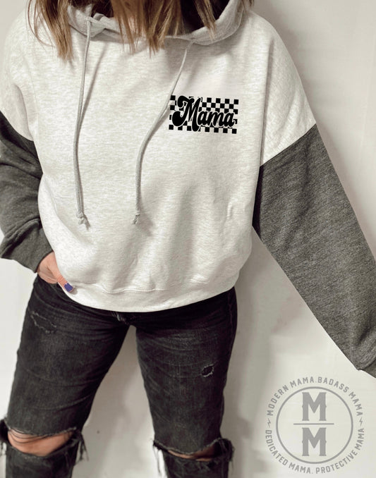 Mama COLORBLOCK boxy hoodie