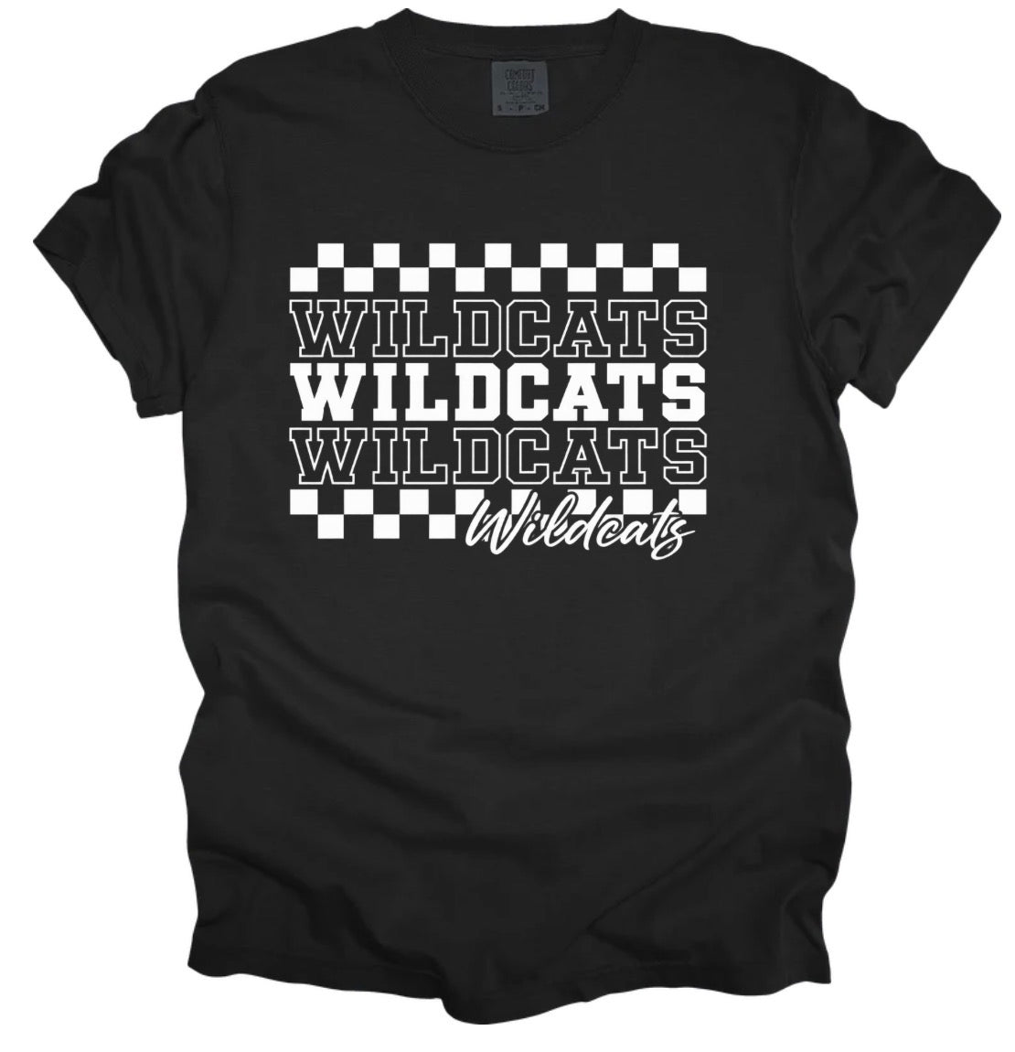 McCleary Wildcats black tee shirt