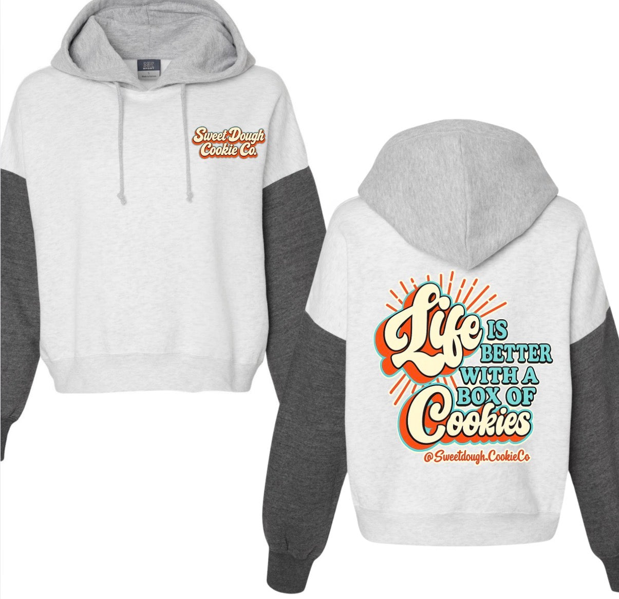 Sweet dough cookie co. Colorblock hoodie