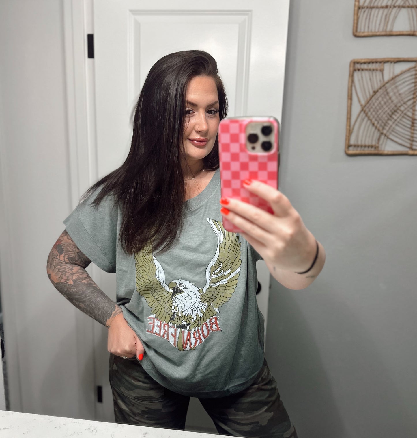 Born free relaxed flowy tee
