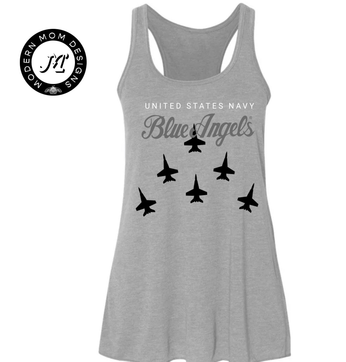 Blue angels women’s flowy fit racerback tank top