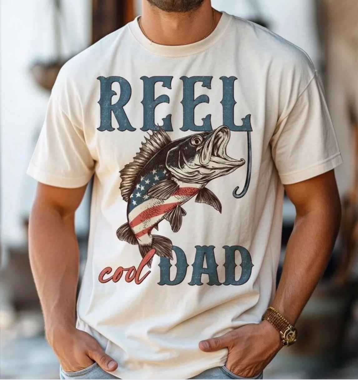 Reel cool dad (Tee shirt, crewneck or hoodie)