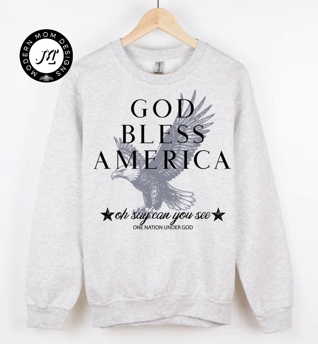 God bless America(tee, crewneck, or hoodie)