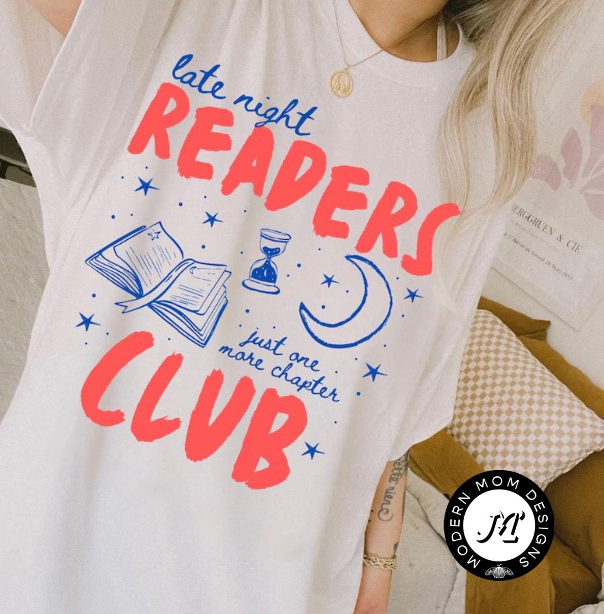 Late night readers club(tee, crewneck or hoodie)