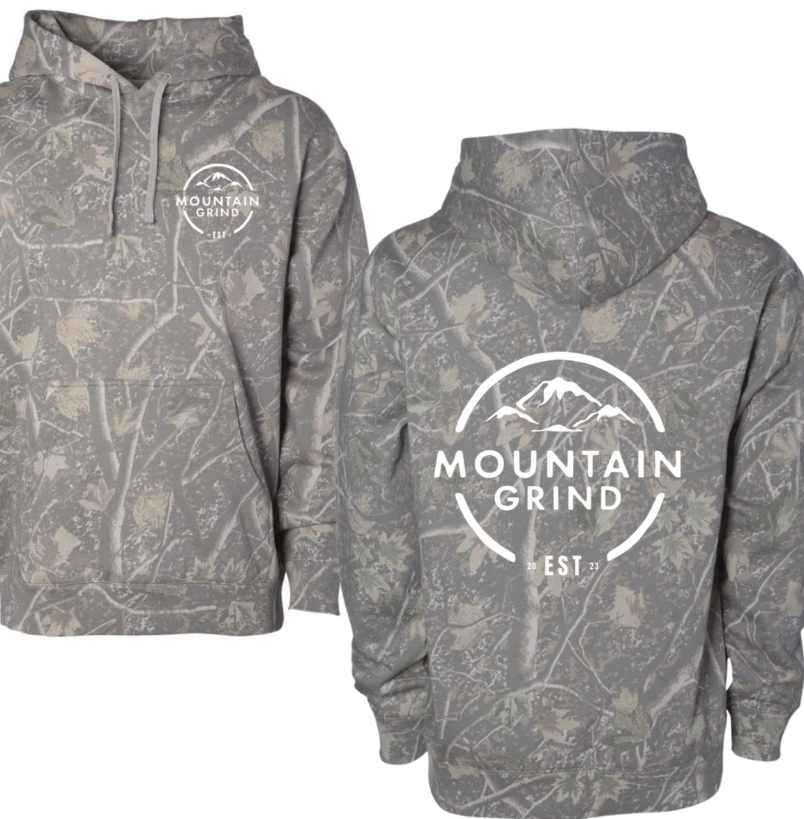 Deadwood camo mountain grind hoodies