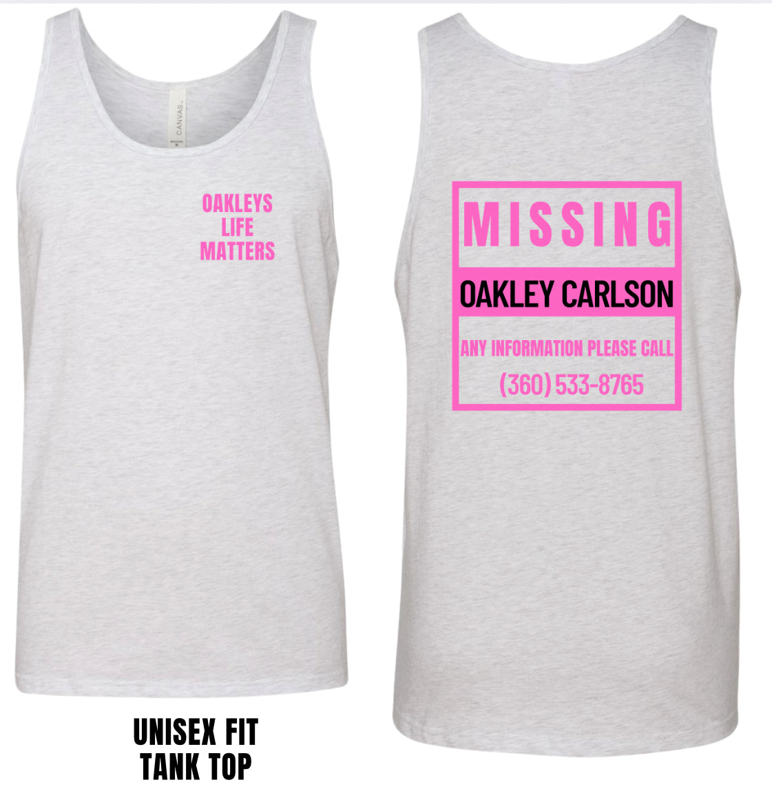 Oakleys life matters unisex fit tank
