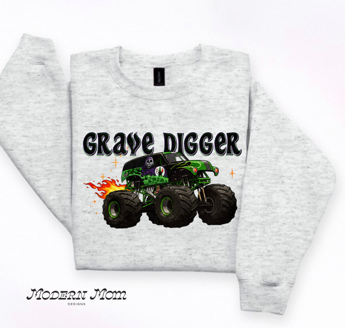 Grave digger (white or grey)