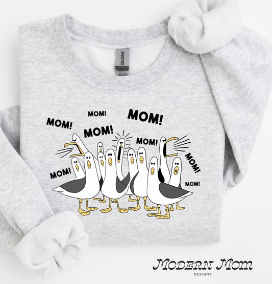 Mom seagulls