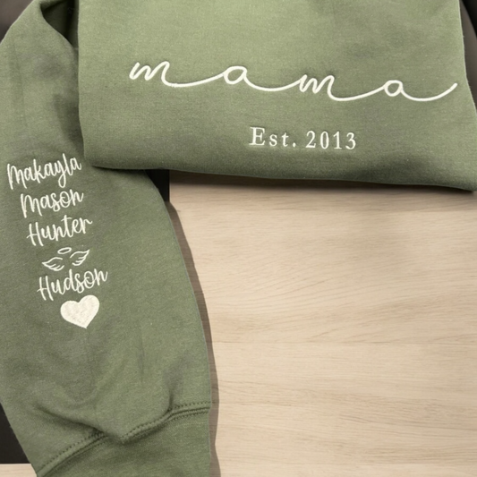 Mama year & sleeve detail