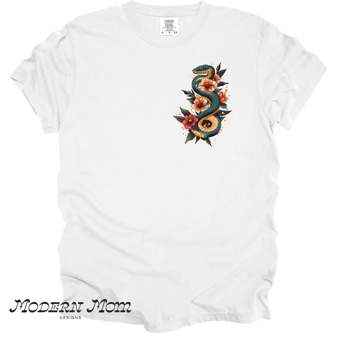 Small floral snake(tanks, tee, hoodie or crewneck)