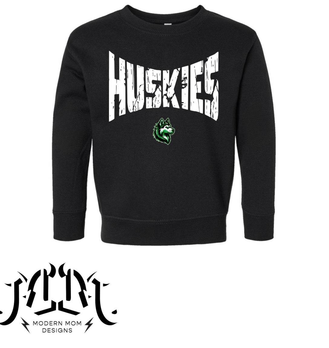 Huskies toddler crewneck or hoodie