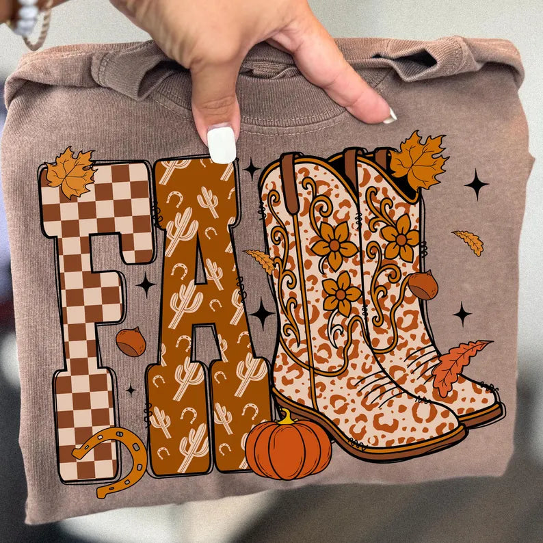 Fall cowboy boots