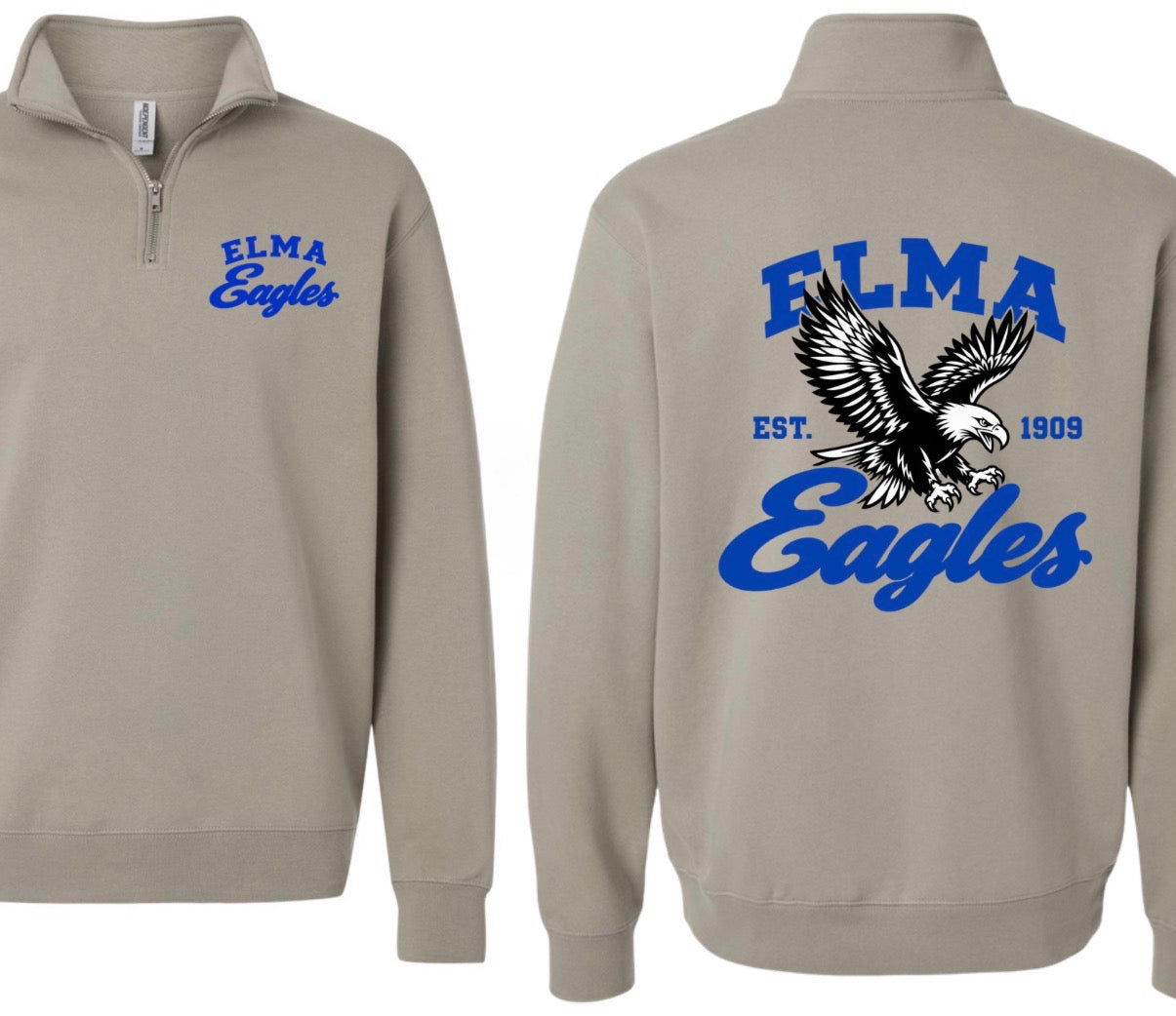 Elma eagles quarter zip cement