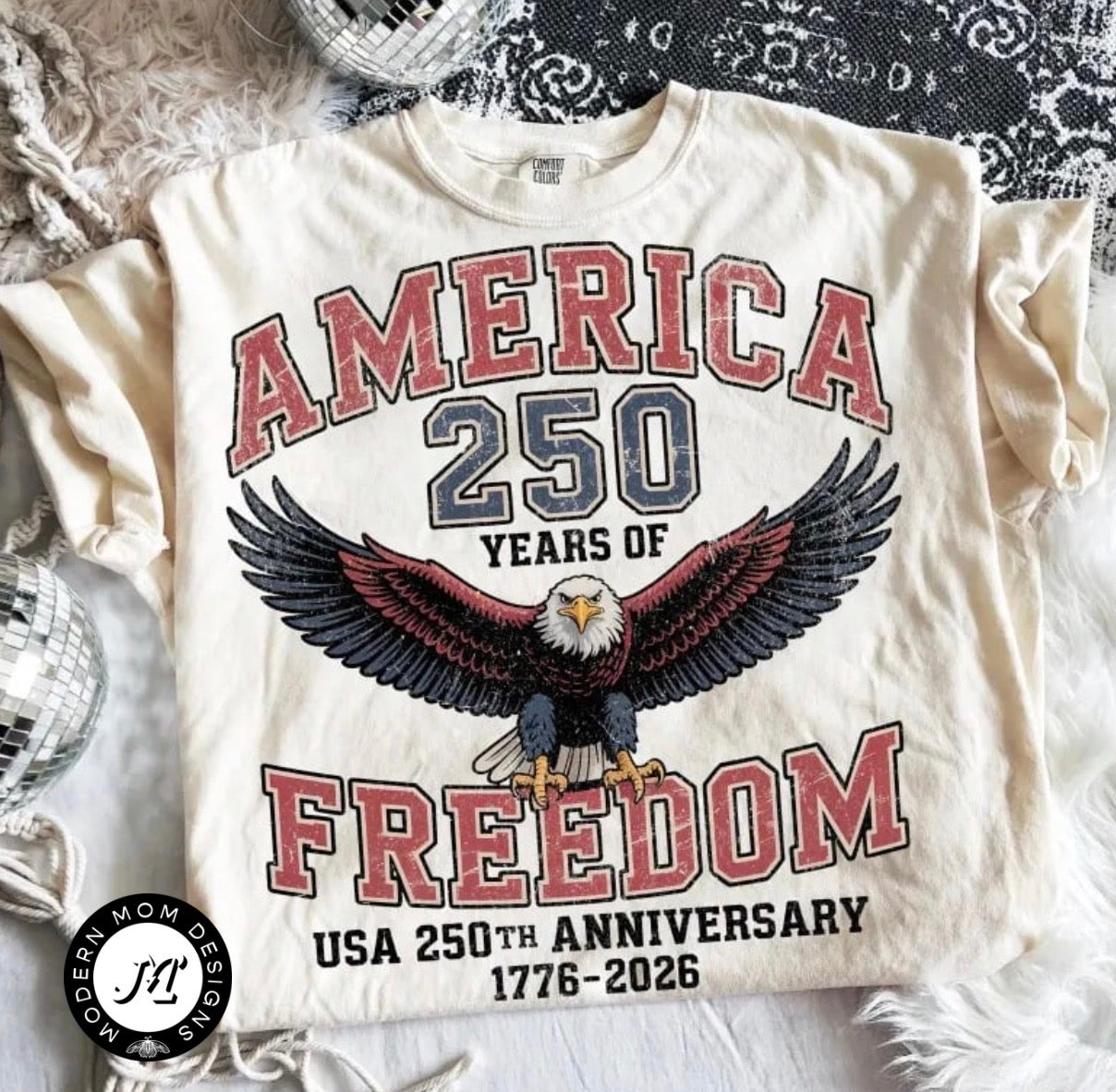 AMERICA 250 years of FREEDOM (tee, crewneck, or hoodie)