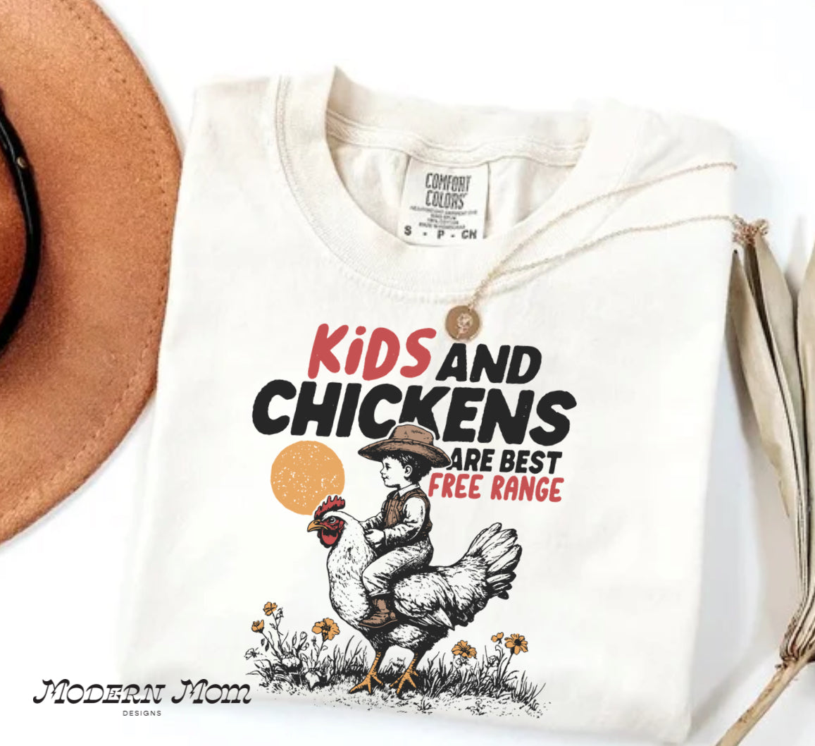 Kids and chickens are best free range