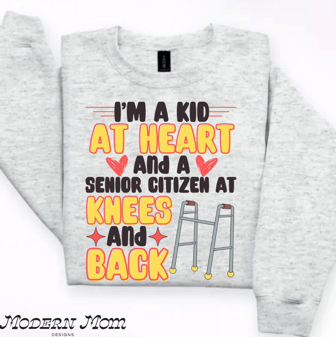 I’m a kid at heart and a senior citizen at knees and back