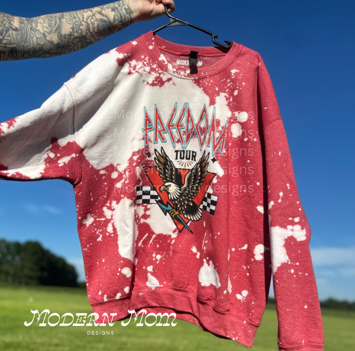 Freedom red bleached out