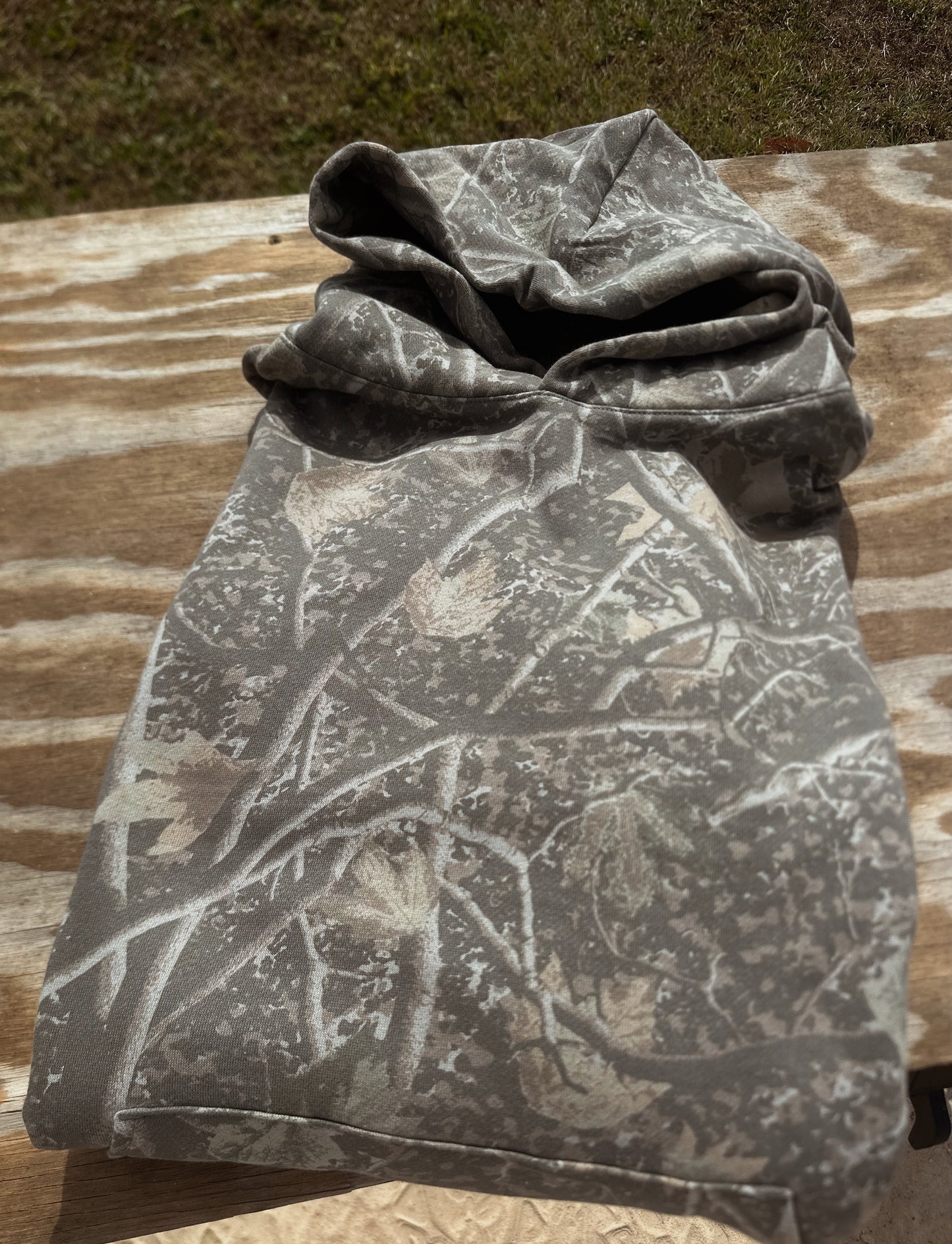 Jesus is king deadwood camo hoodie (youth & adult-no drawstrings)