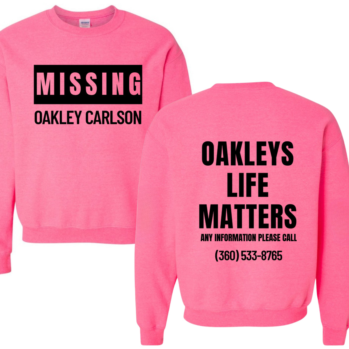 Oakleys life matters neon pink