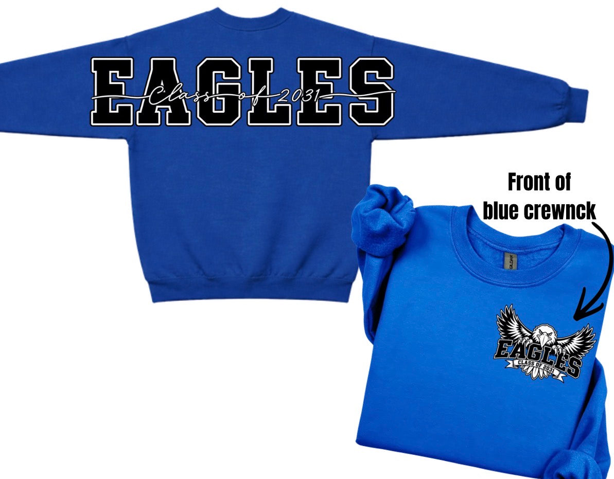 ELMA EAGLES class of 2031 crewneck with big back print