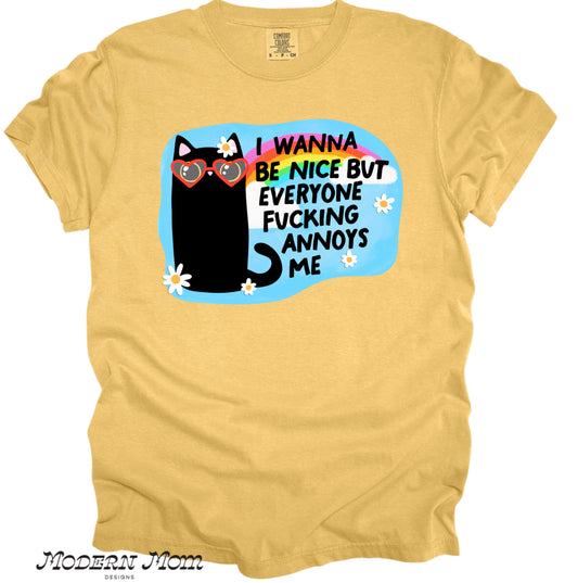 I wanna be nice but everyone fucking annoys me