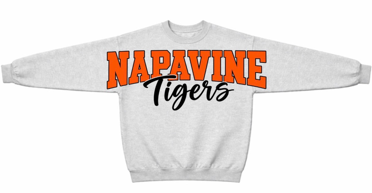 Napavine Tigers crewneck with big chest front print