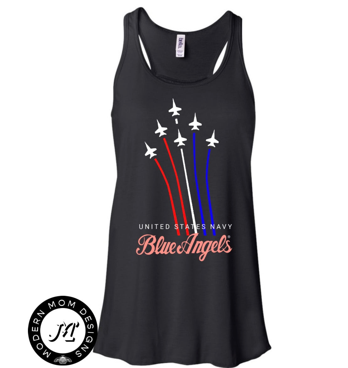 Blue angels women’s flowy fit racerback tank top