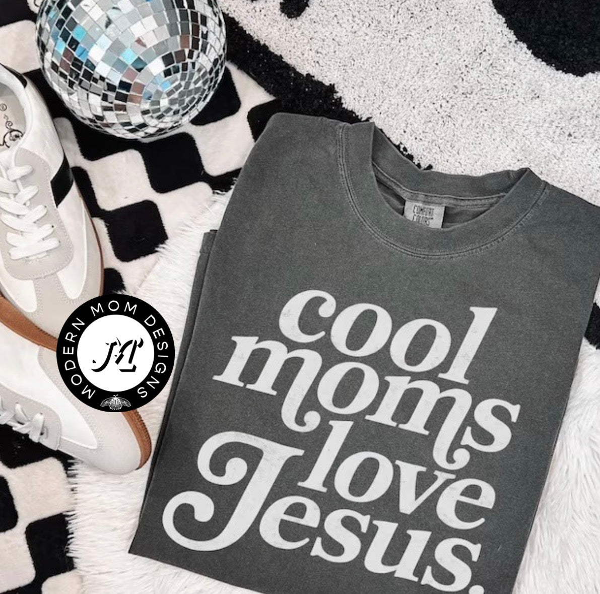 Cool moms love Jesus (tee, crewneck, or hoodie)