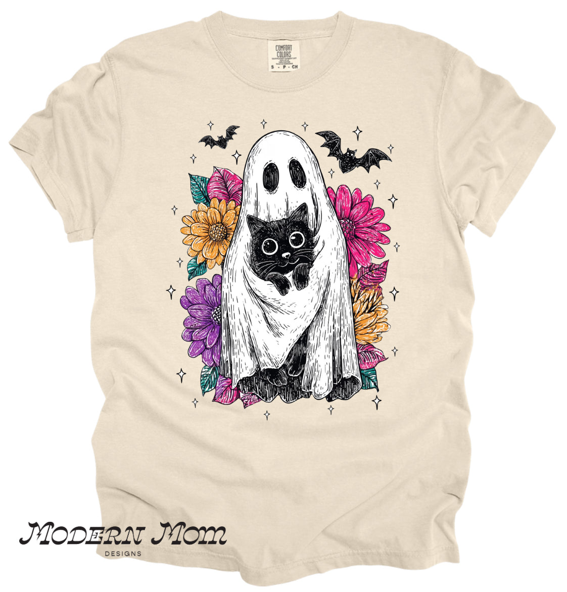 Floral ghost kitty