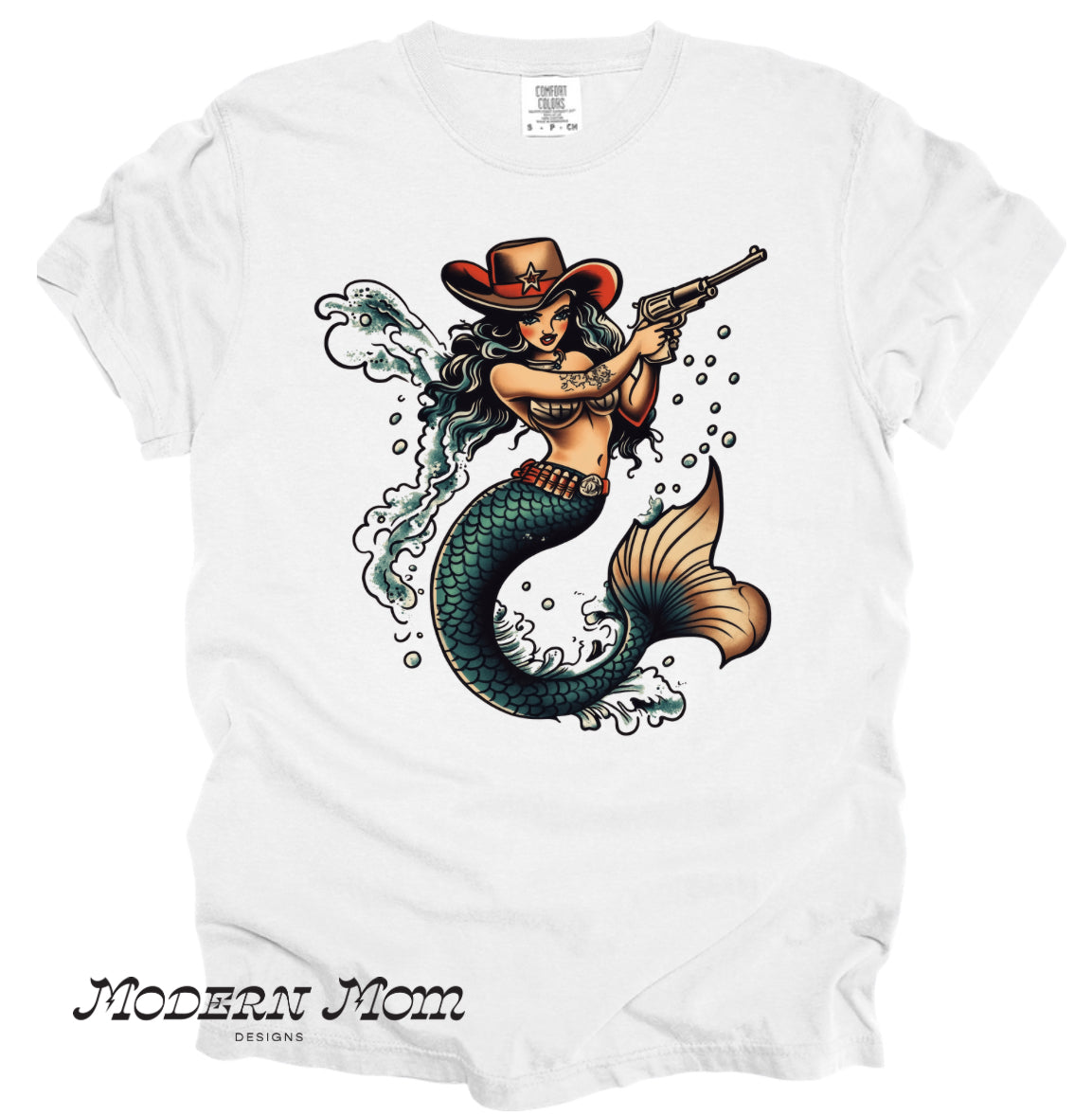 Mermaid cowgirl (tanks, tee, hoodie or crewneck)