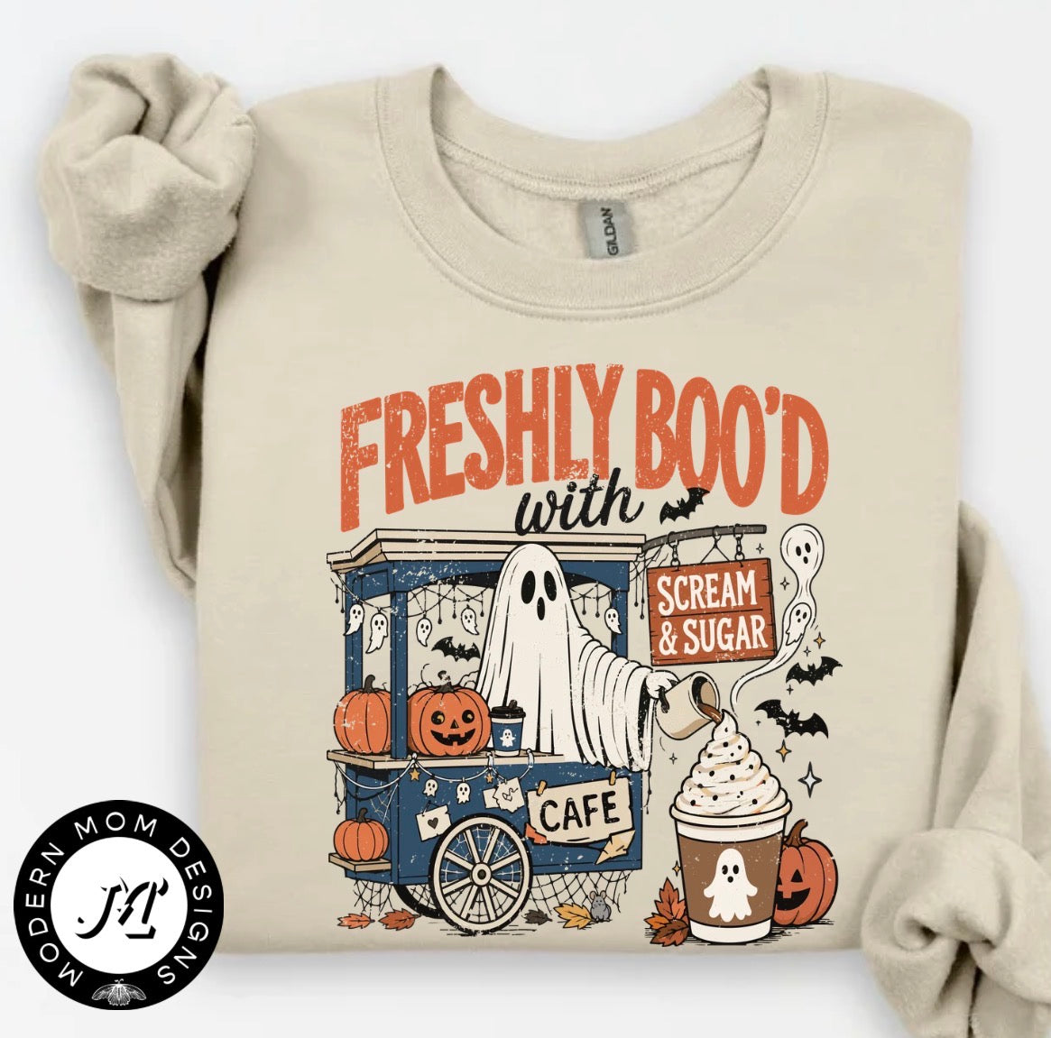 Cafe cart-freshly boo’d (tee shirt, crewneck or hoodie)