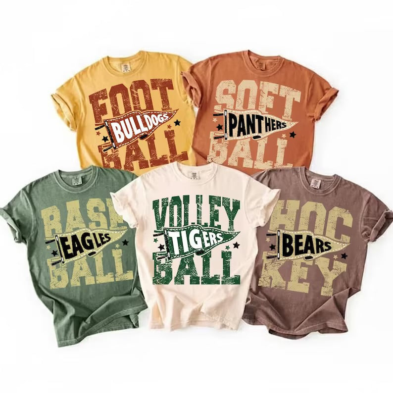 CUSTOM mascot name -any color combo (leave a note at checkout with specifics)