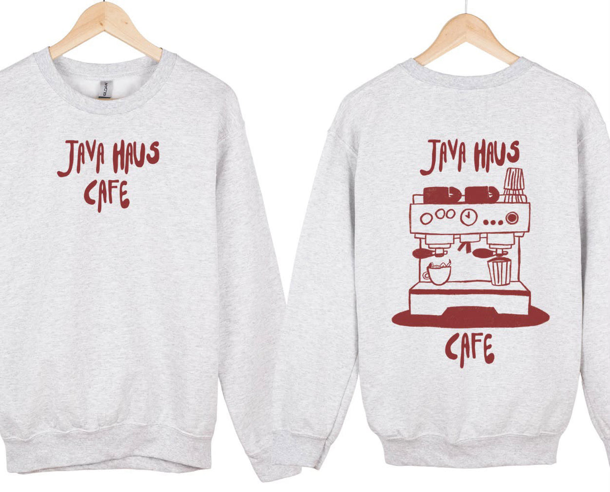 Java Haus ash crewneck