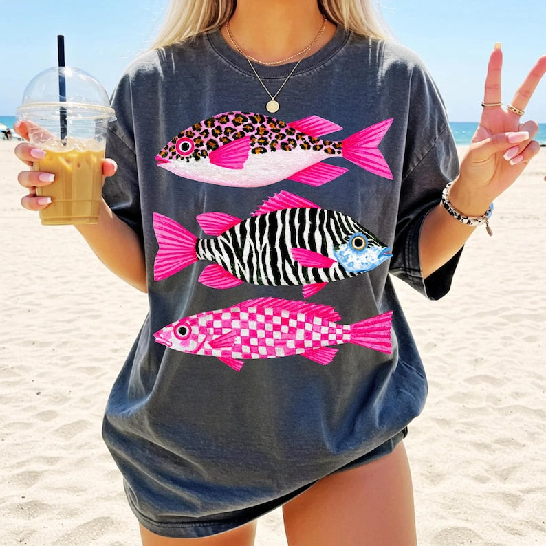 Pattern fishies (tee shirt, crewneck or hoodie)