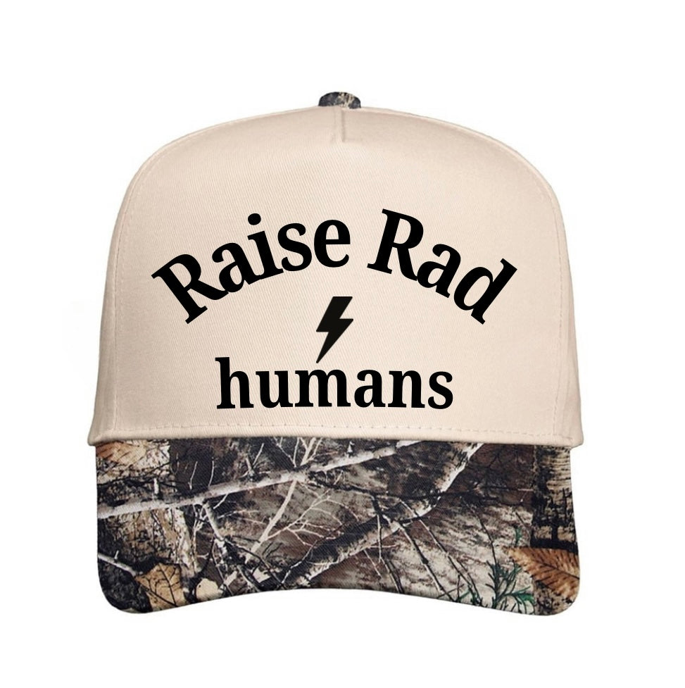 Raise rad humans camo bill