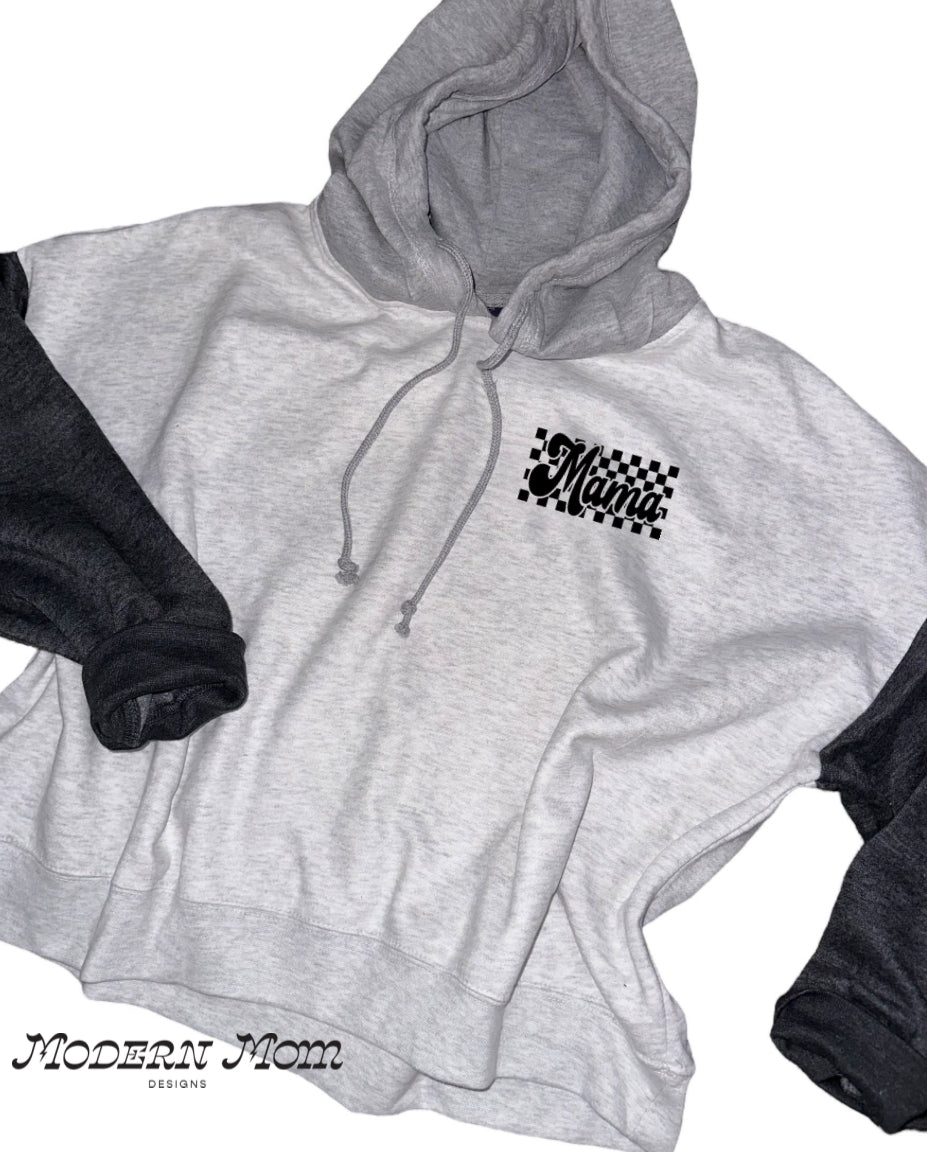 Mama COLORBLOCK boxy hoodie