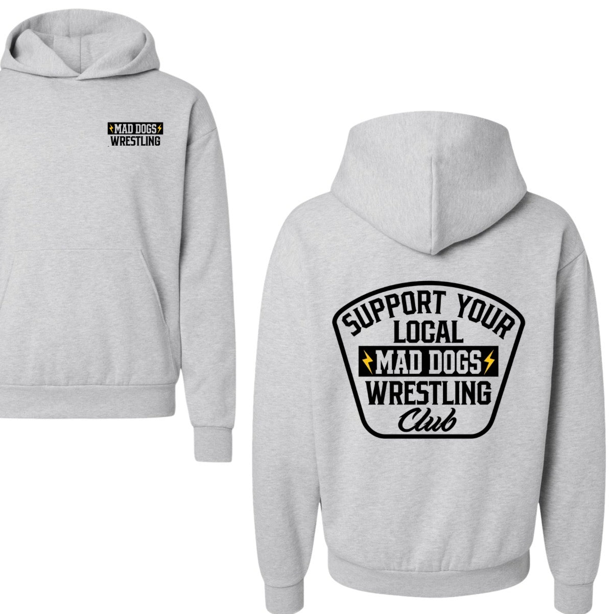 Support your local Mad Dogs wrestling-adult (multiple options)
