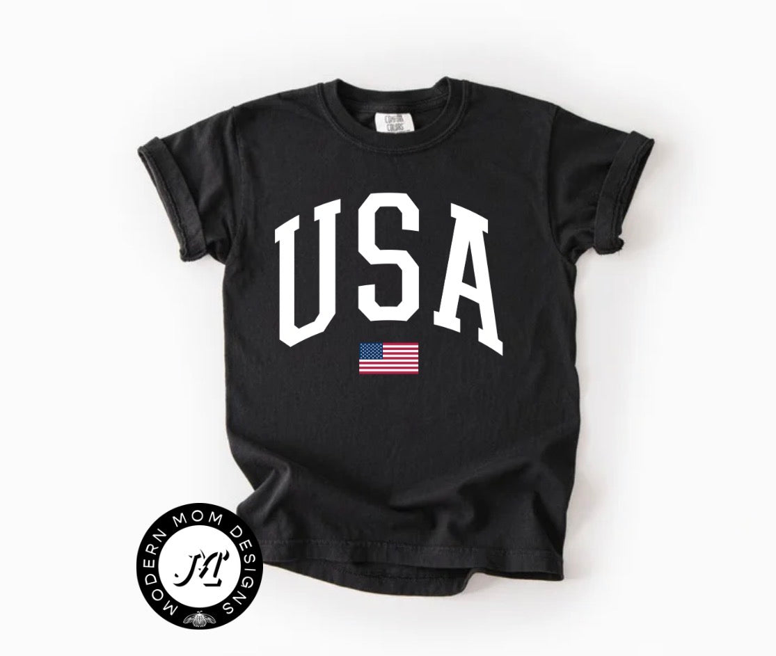 USA black (toddler-youth XL)