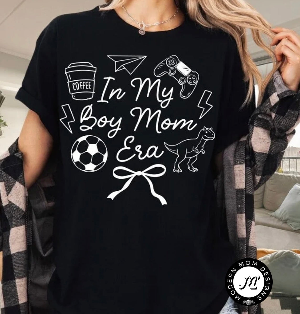 In my boy mom era (tee, crewneck or hoodie)