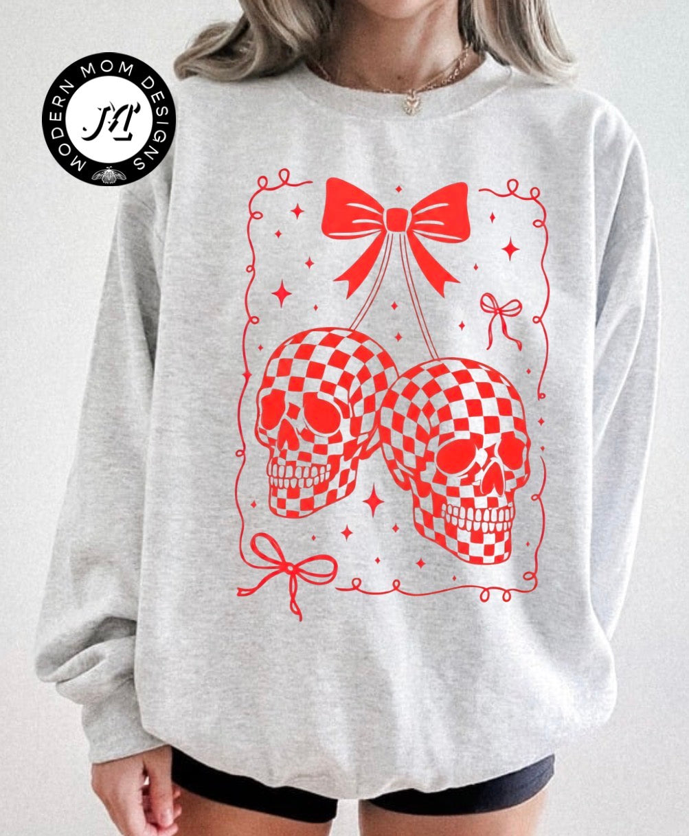Cherry skulls crewneck