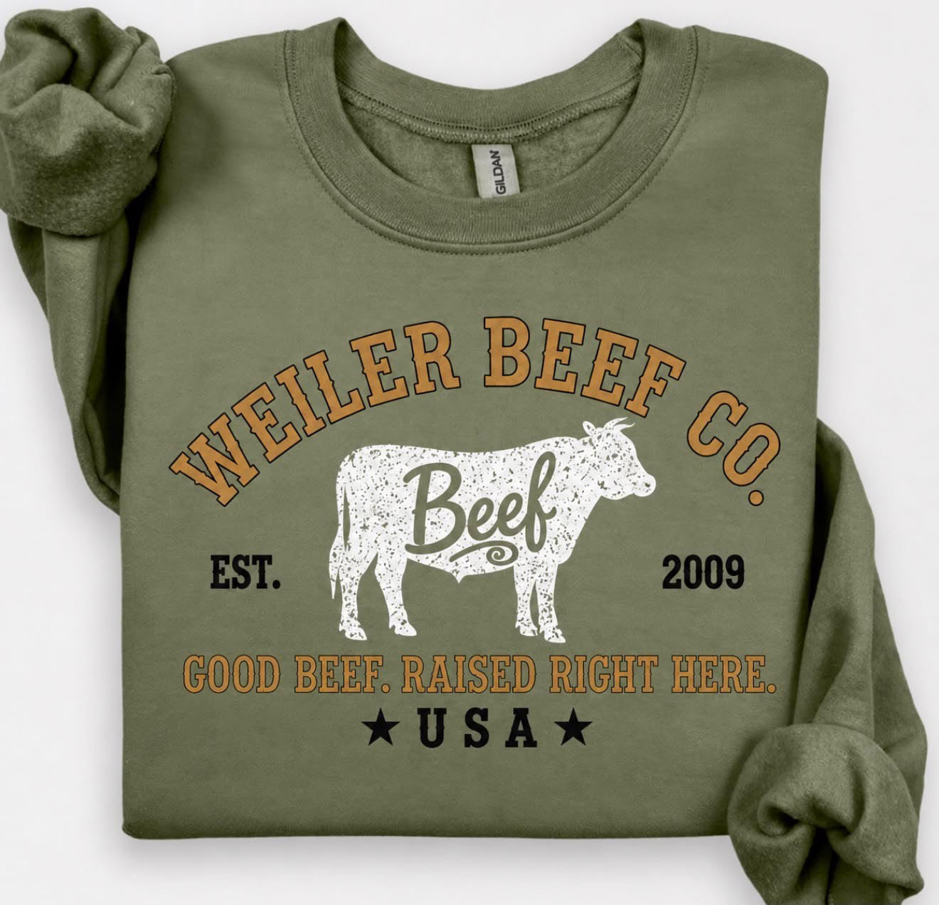 Weiler Beef military crewneck